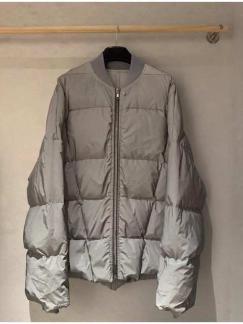 Rick Owens Rick Owens 22FW Collarless Down Jacket In Grey