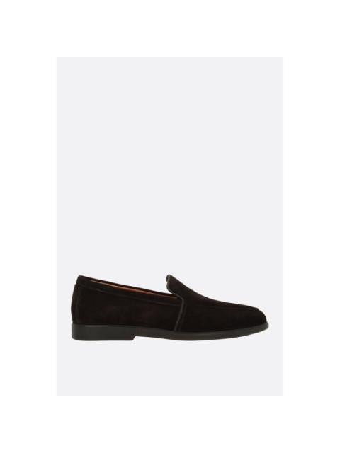Santoni SANTONI Malibu Brown Suede Loafers New & Authentic (Men's s