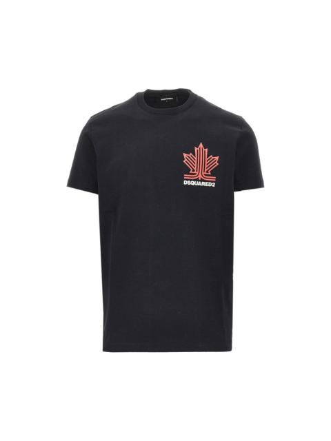 DSQUARED2 Dsquared2 Ski Leaf T-shirt Black Men