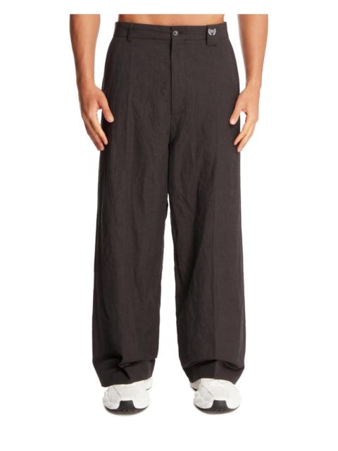 Gray Wide-Leg Trousers