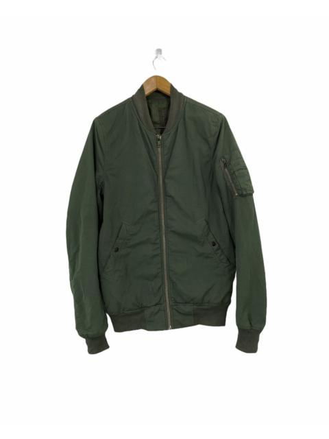 Rick Owens Rick Owens DRKSHDW Flight Bomber Jacket Jade Color Design