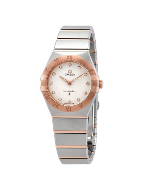 OMEGA Omega Constellation Manhattan Diamond Dial Ladies Steel and 18k Sedna Gold Watch 131.20.28.60.52.001