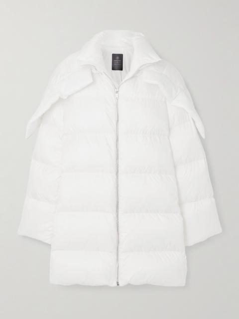 Moncler + Moncler Cyclopic Oversized Hooded Appliquéd Quilted Shell Down Jacket