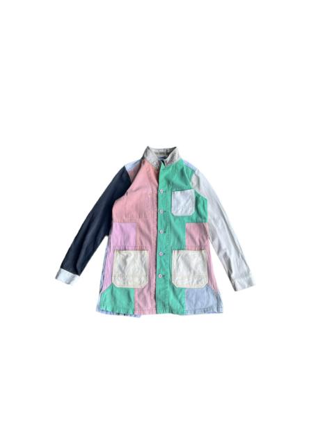 Other Designers Vintage - VINTAGE BUTTON UP COLOURBLOCK PATCHWORK