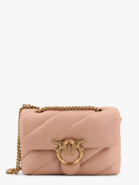 PINKO Pinko Matelassã© Leather Shoulder Bag With Iconic Love Birds Buckle