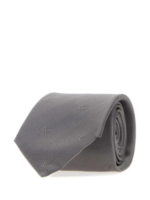 GUCCI Gucci Men Grey Jacquard Tie