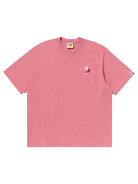 A BATHING APE® BAPE Ape Head 2 Point Relaxed Fit Tee 'Pink'