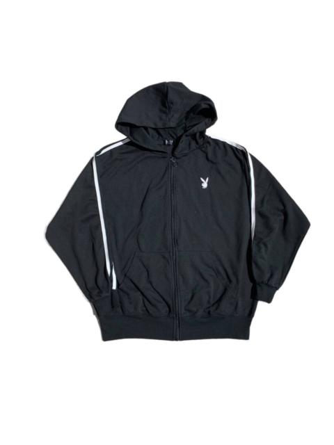 Other Designers Vintage - Vintage Playboy Bunny Small Logo Oversized Zip Up Hoodie