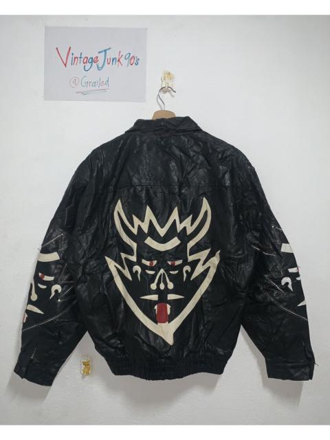 Other Designers Genuine Leather - Vtg OMNI DESIGN Leather Jacket sheep skin