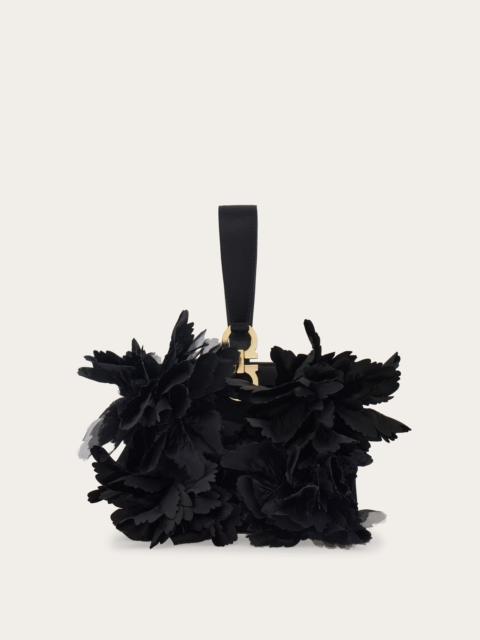 FERRAGAMO Mini clutch with floral detailing