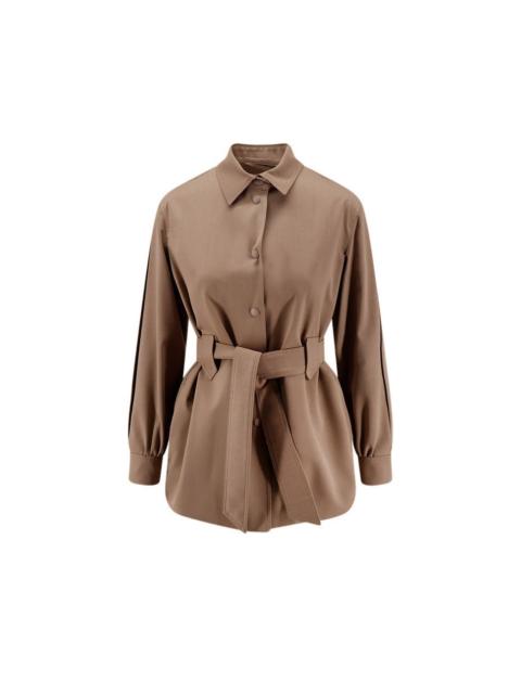 Max Mara MAX MARA Magenzia Beige Shirt Jacket New & Authentic (Women'