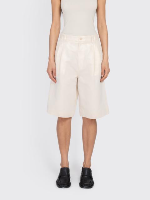 FILIPPA K Relaxed Pleated Cotton Linen Shorts