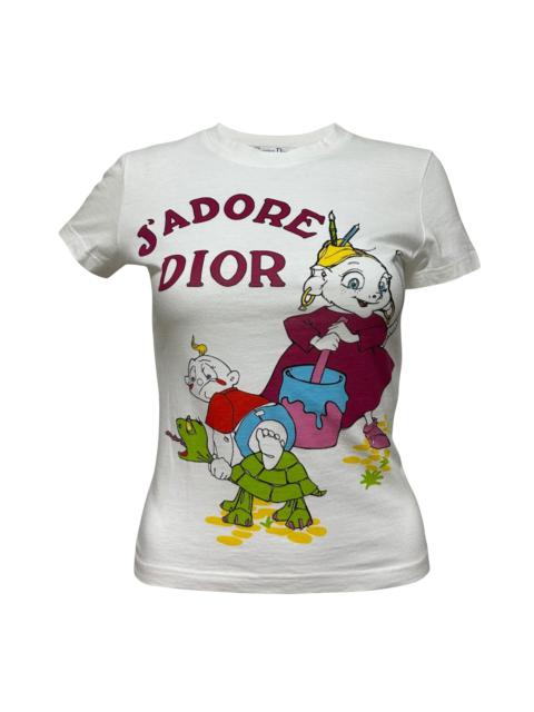 Dior CHRISTIAN DIOR Spring Summer 2002 Cartoon "J'ADORE DIOR" T-Shirt