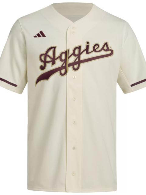 adidas adidas Men's Texas A&M Aggies Cream White Replica Baseball Jersey