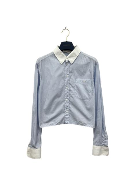 CELINE Celine Striped Long-Sleeve Shirt