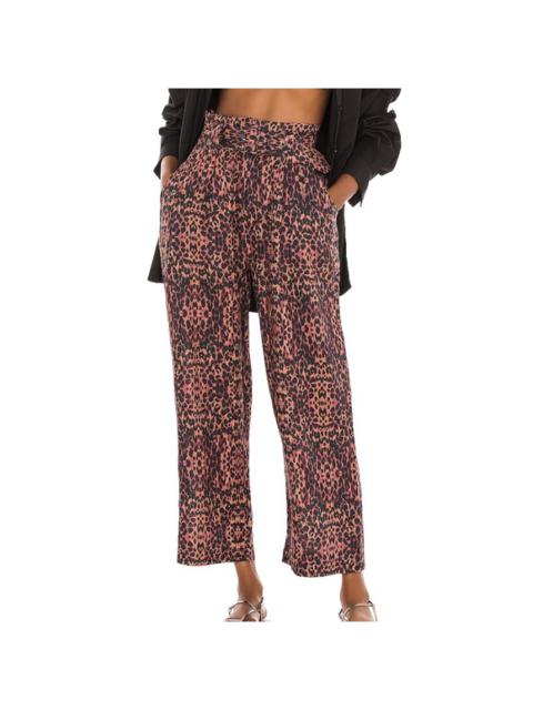 Other Designers Solid & Striped The Talia Pant in Brown Leopard Print