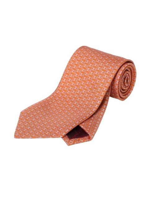 FERRAGAMO Ferragamo Men's Gancini Print Silk Tie