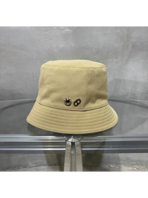 Hermès Hermes Calvi Seashell metal-embellished bucket hat