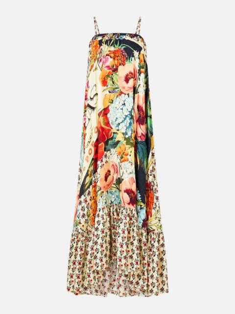 CAMILLA STRAPLESS MAXI WITH RUFFLE HEM