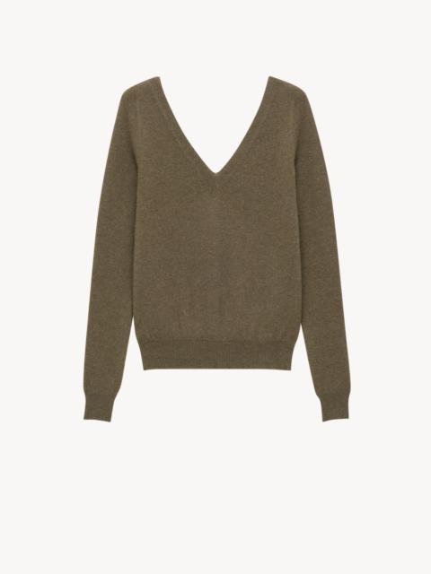 SAINT LAURENT V-NECK SWEATER IN CASHMERE
