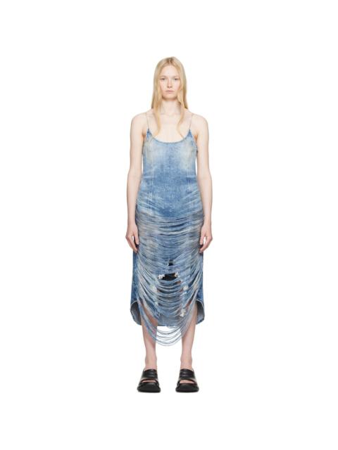 Diesel Blue De-Dra-Fsg Denim Midi Dress