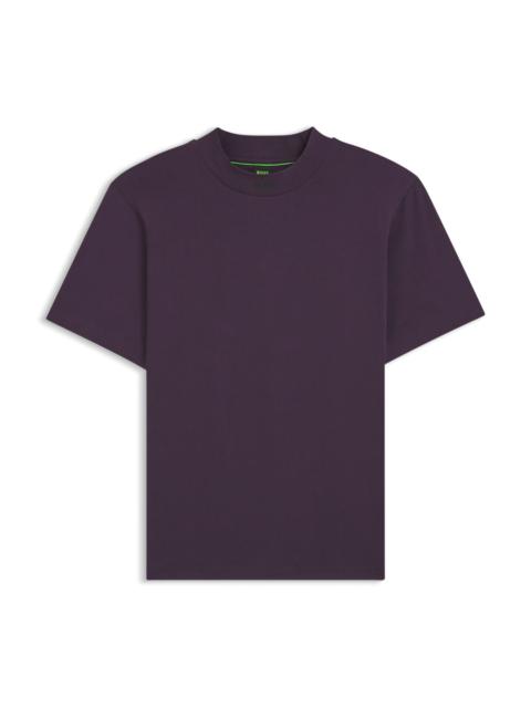 BOSS RELAXED-FIT SHIRT IN STRETCH COTTON WITH CAMP COLLAR