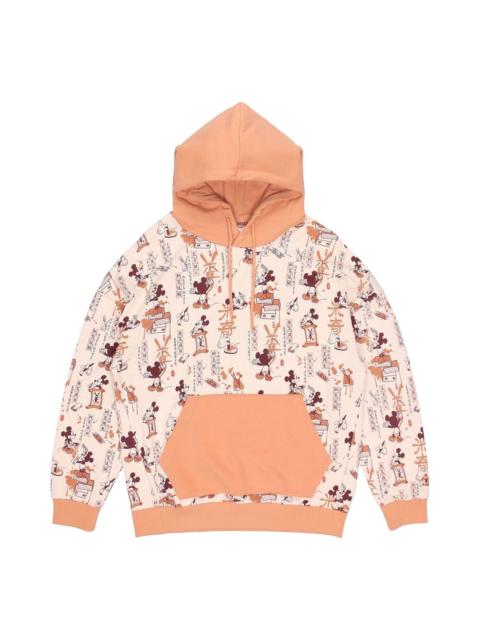 Li-Ning Li-Ning x Disney Crossover Mickey Full Print Hoodie 'White Orange' AWDR133-1