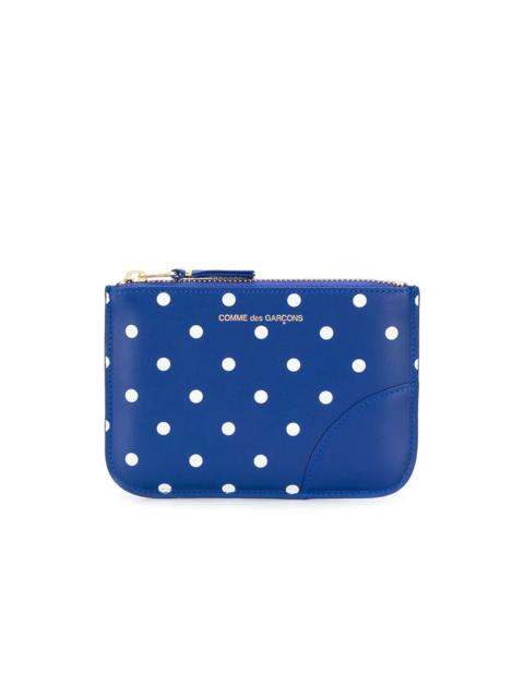 Comme Des Garçons SA8100PD WALLET - PRINTED POLKA DOTS NAVY