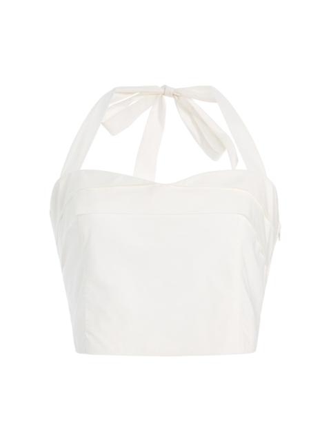 POSSE Rue Cotton Maxi Skirt ivory