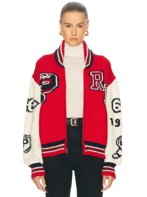 Polo Ralph Lauren Varsity Zip Up Sweater
