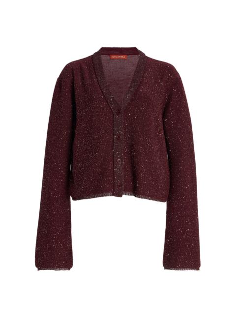 Altuzarra Taylon Knit Cardigan burgundy