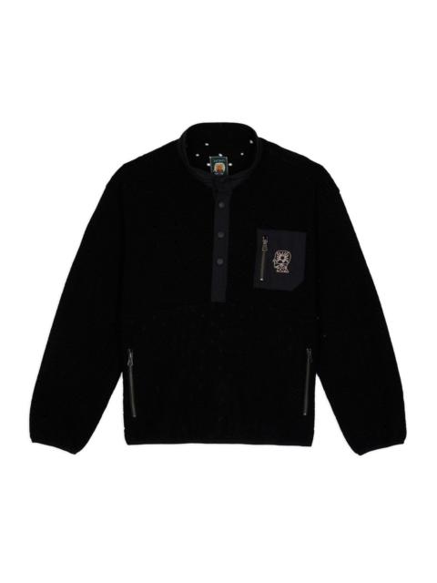 BRAIN DEAD Hole Mock Neck Pullover - Black