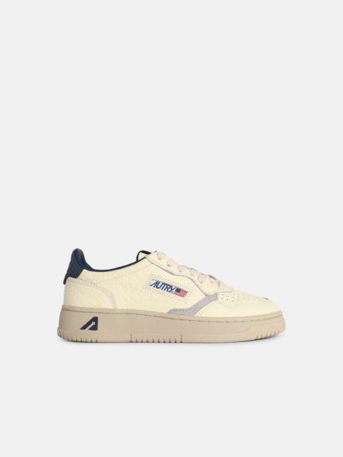AUTRY 'MEDALIST LOW' IVORY WHITE LEATHER SNEAKERS