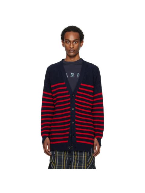 Marni Navy Stripe Cardigan