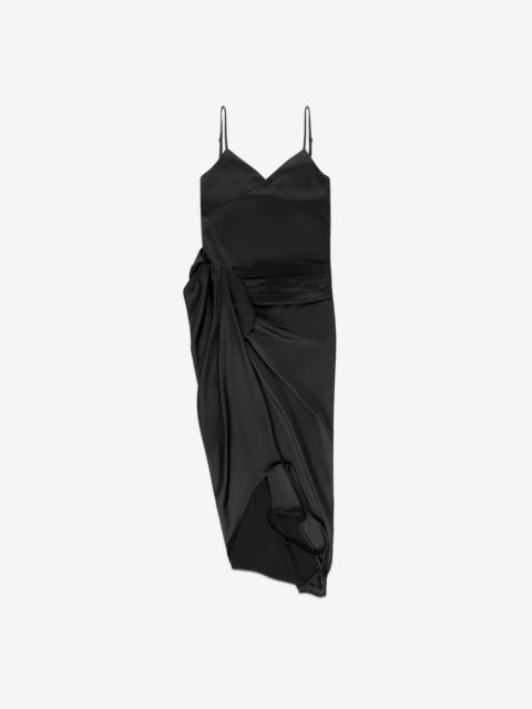 AREA TUXEDO SLIP DRESS