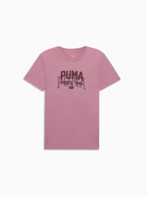 PUMA Graphic Varsity Tee Women