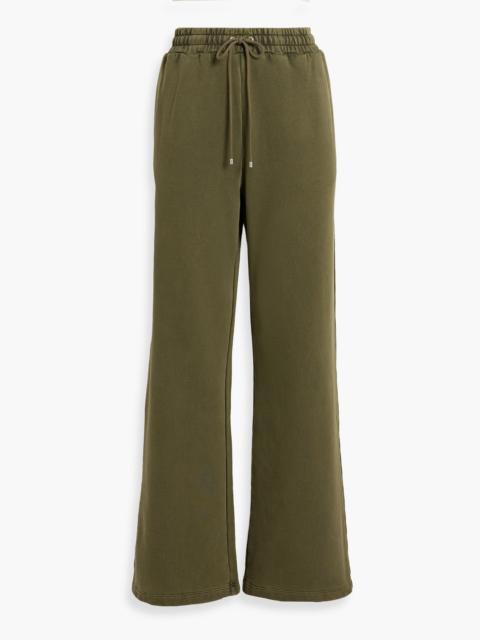 FRAME Cotton-blend fleece track pants