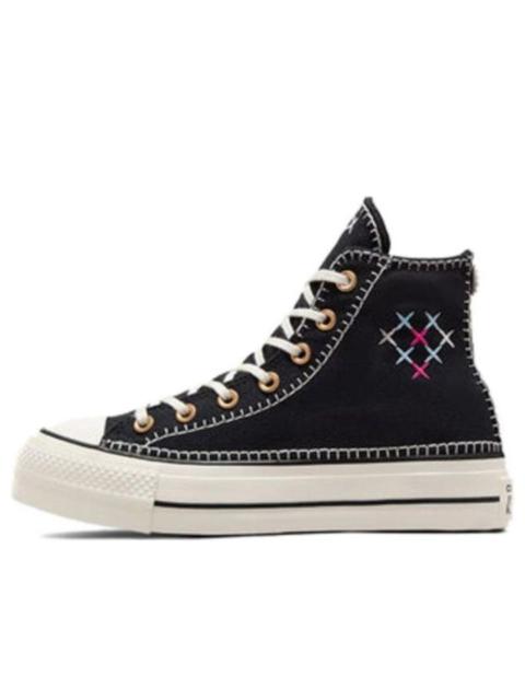 Converse (WMNS) Converse Chuck Taylor All Star Lift Crafted Stitching Platform 'Black White' A08731C