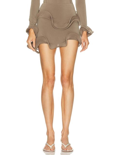 SID NEIGUM Wave Hem Bamboo Skirt