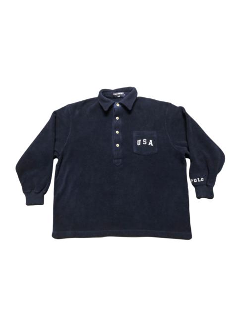 Polo Sport Ralph Lauren Half Button Fleece Jacket Oversized