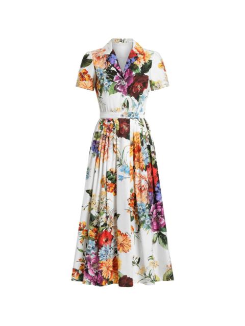 Dolce & Gabbana Flower print cotton midi dress