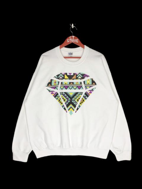 Other Designers Diamond - Diamond Aztec Design Sweatshirts Big Logo