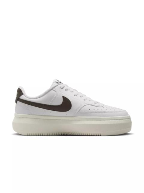 Nike Court Vision Alta "White/Sail/Baroque Brown" Women's Shoe