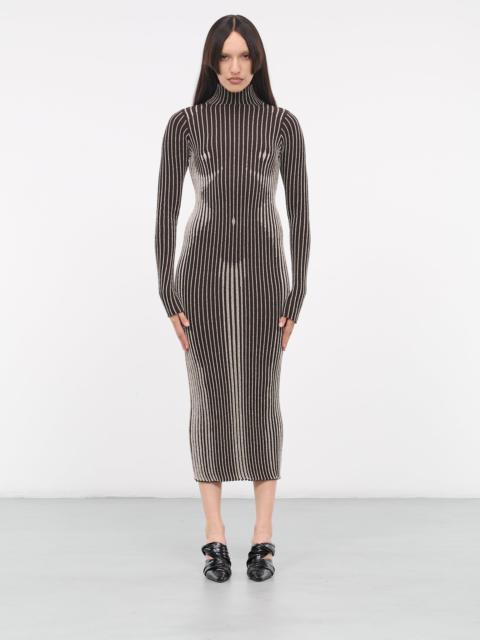 Jean Paul Gaultier Lurex Trompe L'oiel Dress
