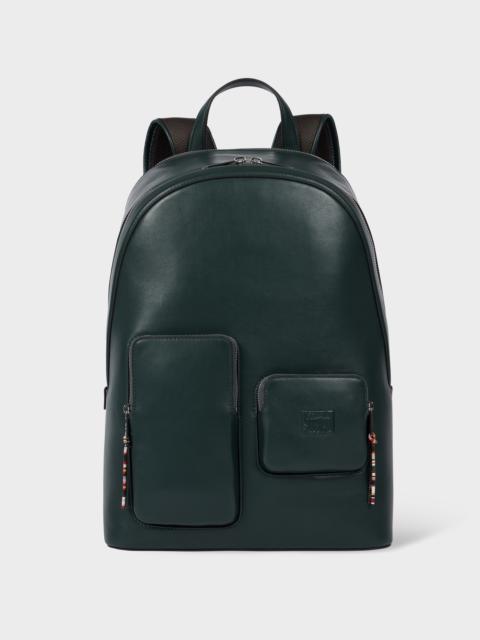 Paul Smith Teal Leather Backpack