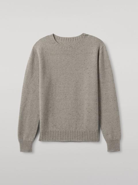 Johnstons of Elgin Tiree Natural Donegal Cashmere Jumper