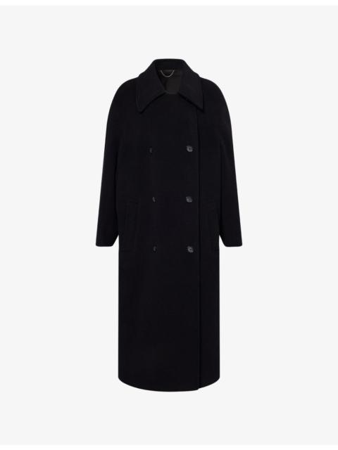 Totême Shield Double-Breasted Wool-Blend Coat