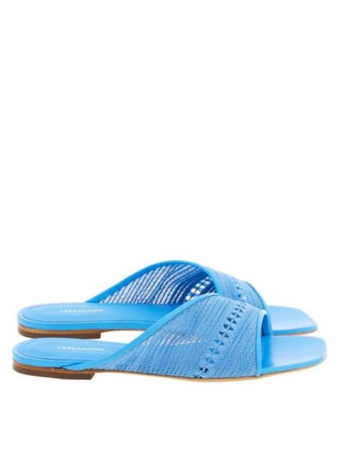 FERRAGAMO Ferragamo Nyna Mesh Slide Sandals, Size 7 C