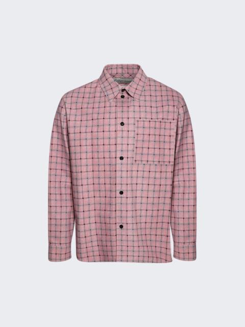 Bottega Veneta Long Sleeve Shirt Pale Pink And Grey