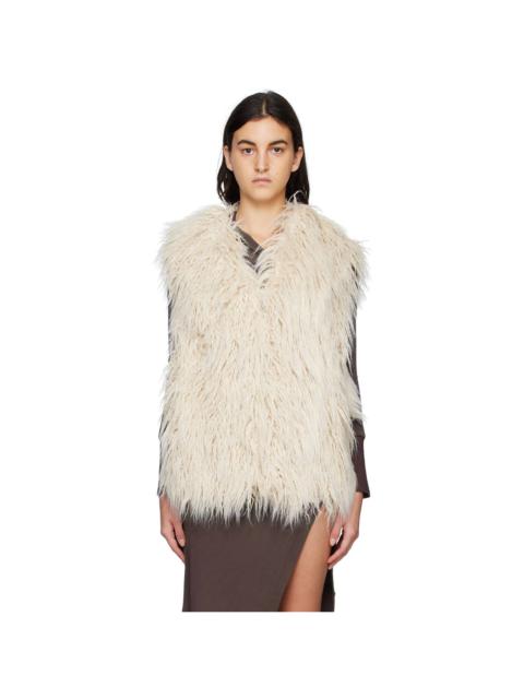 HALFBOY®️ Off-White Eco Fur Vest